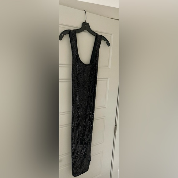 Diane Von Furstenberg Mercury Sequined Jersey Fitted Dress in Black Size 6 NWT - Picture 12 of 12